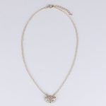 Lovemystyle Gold Delicate Necklace With Diamante Mask
