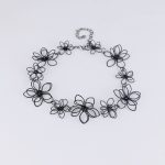 Lovemystyle Black Choker with Floral Design