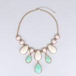 Lovemystyle Oversized Necklace With Pastel Stones