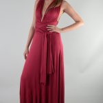 Lovemystyle Multi-Way Tie Maroon Maxi Dress